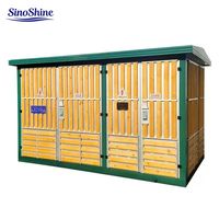 Boîtier de transformateur électrique industriel compact de type sous-poste, entrée 11 kV, 50/60 Hz, triphasé, SinoShine