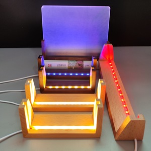 Base para Marco de Fotos en Forma de U de Madera Sólida, Color Natural, Diseño Minimalista, Uso Comercial, Paquete de Varias Piezas - Product Image 3