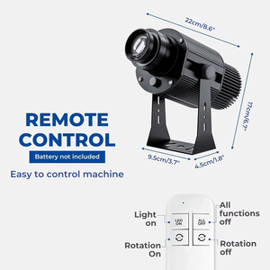 Lampu iklan proyektor Gobo Logo kustom lampu proyeksi luar ruangan berubah warna otomatis proyektor Led Selamat Datang - Product Image 3