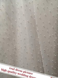 Vestidos de Novia de Gala con Perlas y Cuentas, 2024, Arabia Saudita, Cuello Transparente, Mangas Largas, Vestidos de Novia - Product Image 6