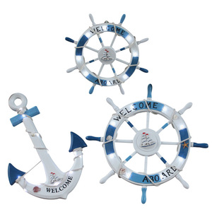 Nautical <b>Ship</b> <b>Wheel</b> 62 Cm With Lights Decorative Coastal Style Bar Decoration - Product Image 4