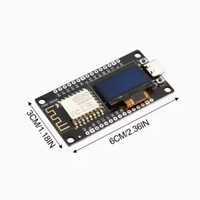 Placa de Desarrollo HKST NodeMCU ESP8266 con Pantalla OLED de 0.96 Pulgadas, Módulo de Controlador CH340 para Programación IDE/Micropython, 7-12V