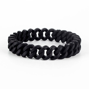 Braccialetto in Silicone Intrecciato Arcobaleno con Catena a Maglie Ritorte Cava per <span class=keywords><strong>Donna</strong></span> Uomo Unisex, <span class=keywords><strong>Regalo</strong></span> alla Moda per Feste, Vendita all'Ingrosso - Product Image 3