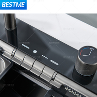 OEM LED numérique en acier inoxydable robinet de cuisine fait à la main noir blanc SUS 304 intelligent multi-fonction tirant robinet bol unique