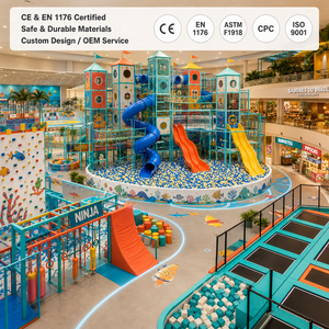 Individuelles Branding Ozean-Thema Indoor-Spielplatz Digitale Ozean-Projektion + Spiralrutsche + Schlüsselfertige Lösung - Product Image 1