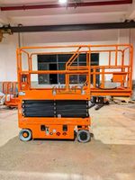 Plateforme élévatrice à ciseaux hydraulique 8m 10m pour électriciens, plateforme de travail en hauteur avec plateforme étendue pour la maintenance des réseaux électriques