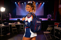 Gaun Kompetisi Cheerleading Lengan Panjang Model Rok Kustom, Berkilau dengan Rhinestone AB Premium, Set Spandex Nyaman