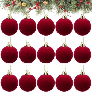 Kỳ nghỉ trang trí nội thất nhà bauble tối nhung lông tơ cây DIY treo trang trí 2024 <span class=keywords><strong>NEW</strong></span> Nhựa giáng sinh bóng cho lễ hội trang trí nội thất - Product Image 1