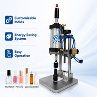 Máquina Tapadora Neumática para Tapones Internos de Botellas de PET con Rodillo, Botellas de Esmalte de Uñas, Botellas de Aceite Esencial y Envases de Perfume