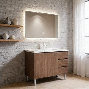 Nouvelle armoire de salle de bain avec lavabo en céramique intégré, lavabo moderne et simple pour salle de bain - Product Image 6