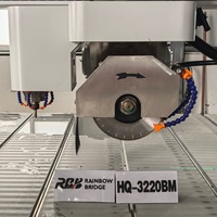 Máquina de Corte de Granito Rainbow Bridge de 4+1 Ejes con Control PLC para Corte de Losas de Piedra y Encimeras
