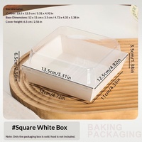 Boîtes d'emballage pour desserts, petites boîtes à gâteaux, boîtes à biscuits, boîtes jetables à emporter, boîtes cadeaux à thème de Noël, boîtes de pâtisserie, boîtes alimentaires