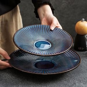 Portata Moderna Per <span class=keywords><strong>La</strong></span> Cena Piatto <span class=keywords><strong>Da</strong></span> Barocco <span class=keywords><strong>Di</strong></span> Lusso Nordica Rotonda Servizio Floreale Design Con Piume Unico Piatti In Rame - Product Image 3