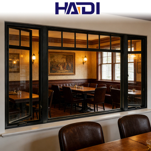 HAIDI Middle <strong>Big</strong> Glass Panel Fixed Window Aluminium Casement windows Double Glazing Awnings Window - Product Image 2