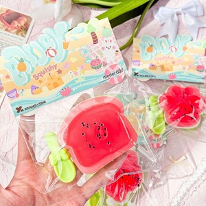 Jouet Squishy Pastèque d'été, Jouet Sensoriel Anti-Stress, Pâte à Modeler Douce et Mignonne pour la Décompression - Product Image 4