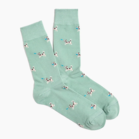 Chaussettes de marcheur de chiens de mode tube de dessin animé 3D coloré personnalisé pour hommes