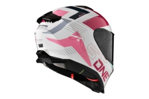 หมวกกันน็อค ASTONE รุ่นใหม่ สีขาว/พีช ถอดออกง่าย ป้องกันภูมิแพ้ ผลิตจากวัสดุ ABS สำหรับรถจักรยานยนต์ แบบเต็มใบ รุ่น GT6 ไซส์ XS-3XL - Product Image 3