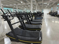 Tapis roulant manuel incurvé BN Commercial Gym, tapis roulant auto-alimenté non motorisé pour l'entraînement cardio, équipement de fitness