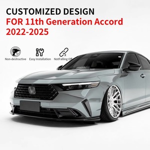 Kit <span class=keywords><strong>de</strong></span> Carrocería para Parachoques Delantero para Honda Accord <span class=keywords><strong>11</strong></span>ª Generación 2022-2025, Color Gris, Diseño Sonic, Nuevo Material PP, Venta al Por Mayor - Product Image 2
