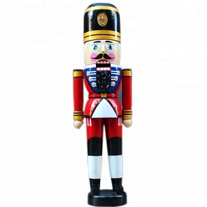 <span class=keywords><strong>Custom</strong></span> Made Life-size pemecah kacang Resin Solider hadiah Natal ukuran kehidupan Fiberglass pemecah kacang patung - Product Image 3