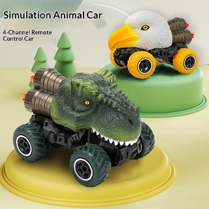 Camion jouet dinosaure Tyrannosaurus Rex - Véhicule tout-terrain télécommandé électrique 4 canaux pour cadeau d'enfant - Product Image 4