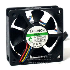SUNON GM1206PKVX-A 120x120x25 มม.พัดลมระบายความร้อนซีพียู 4 สาย 12V 3.0W แบริ่งแม็กเลฟเดสก์ท็อปคูลลิ่ง - Product Image 1