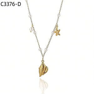 Collar de Moda con PERLAS C3376 para Mujer, Joyería de Alta Calidad - Product Image 1