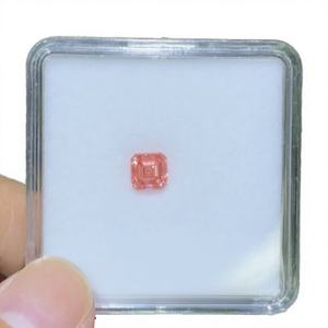 Diamante Sintético Cultivado en Laboratorio, Certificado IGI, 1.20CT, Corte Asscher, Color Rosa Intenso Fantasía, Claridad VS1, Corte Muy Bueno - Product Image 3