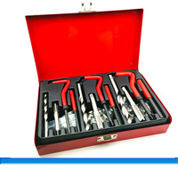 Kit de réparation de filetages dénudés professionnel en acier inoxydable 88 pièces, métrique M6/M8/M10, outil d'installation manuel, étui rigide