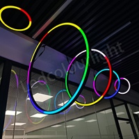 Anneau lumineux LED programmable DMX RGB RGBW pour scène, événements, éclairage architectural