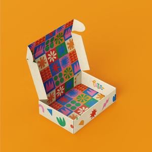 Caja de Papel Ecológica Personalizada con Papel Reciclado, Forro de Esponja con Relieve para Empaque de Regalos y Uso con Chicle, Venta al Por Mayor - Product Image 1