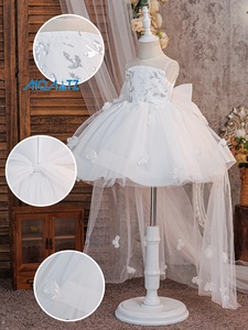 Vestito <span class=keywords><strong>per</strong></span> <span class=keywords><strong>Bambine</strong></span>, Morbido Strato Interno in Tulle, Abito Principessa Regolabile e Vaporoso, Vestito da Battesimo <span class=keywords><strong>per</strong></span> Neonata, Abiti <span class=keywords><strong>per</strong></span> <span class=keywords><strong>Bambine</strong></span> - Product Image 4