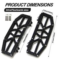 Kit de pédales en alliage d'aluminium imperméable VIMAS pour -Davidson Travel Road King FLHR 1995-2023 Road Glide FLTRX 2015-2025 Street