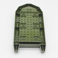 Blocs de construction en plastique pour bateaux, vente en gros transfrontalière, 40 pièces, jouet DIY X009 Bateau d'assaut X003 Navire de patrouille J089CD