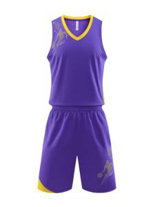 Vente en gros de maillots de basket-ball de meilleure qualité 100% polyester grande taille ensembles de shorts personnalisés dernière conception respirante évacuant l'humidité - Product Image 2