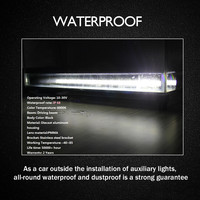 Barre LED 8-52 pouces 12V 24V Combo 36W 72W 120W 180W 240W 300W barre lumineuse LED lampe de travail pour camion SUV 4x4 accessoires de voiture