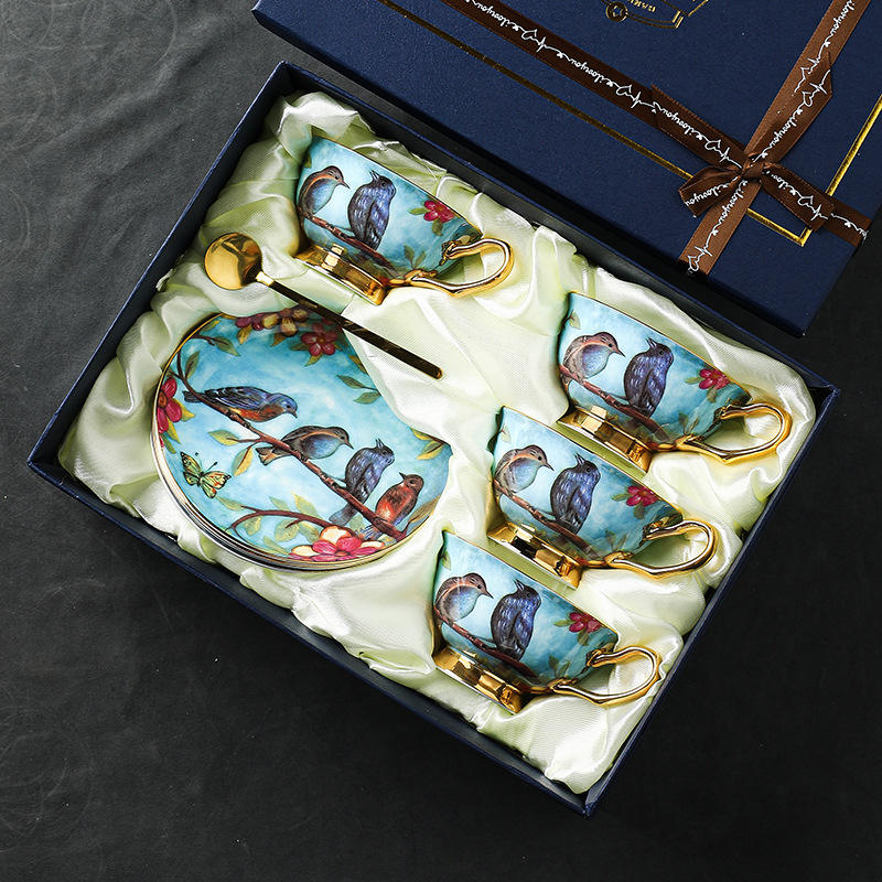 Bluebird 4 cup 4 dish 4 spoon gift box