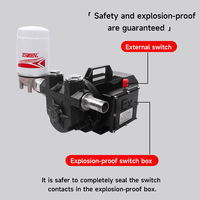 Bomba de Transferencia de Gasolina de Hierro Fundido de Alta Calidad, Motor de CC/CA a Prueba de Explosiones, Baja Presión, 5 HP, Alto Caudal, 10-70 L/min, Cable de 10 m