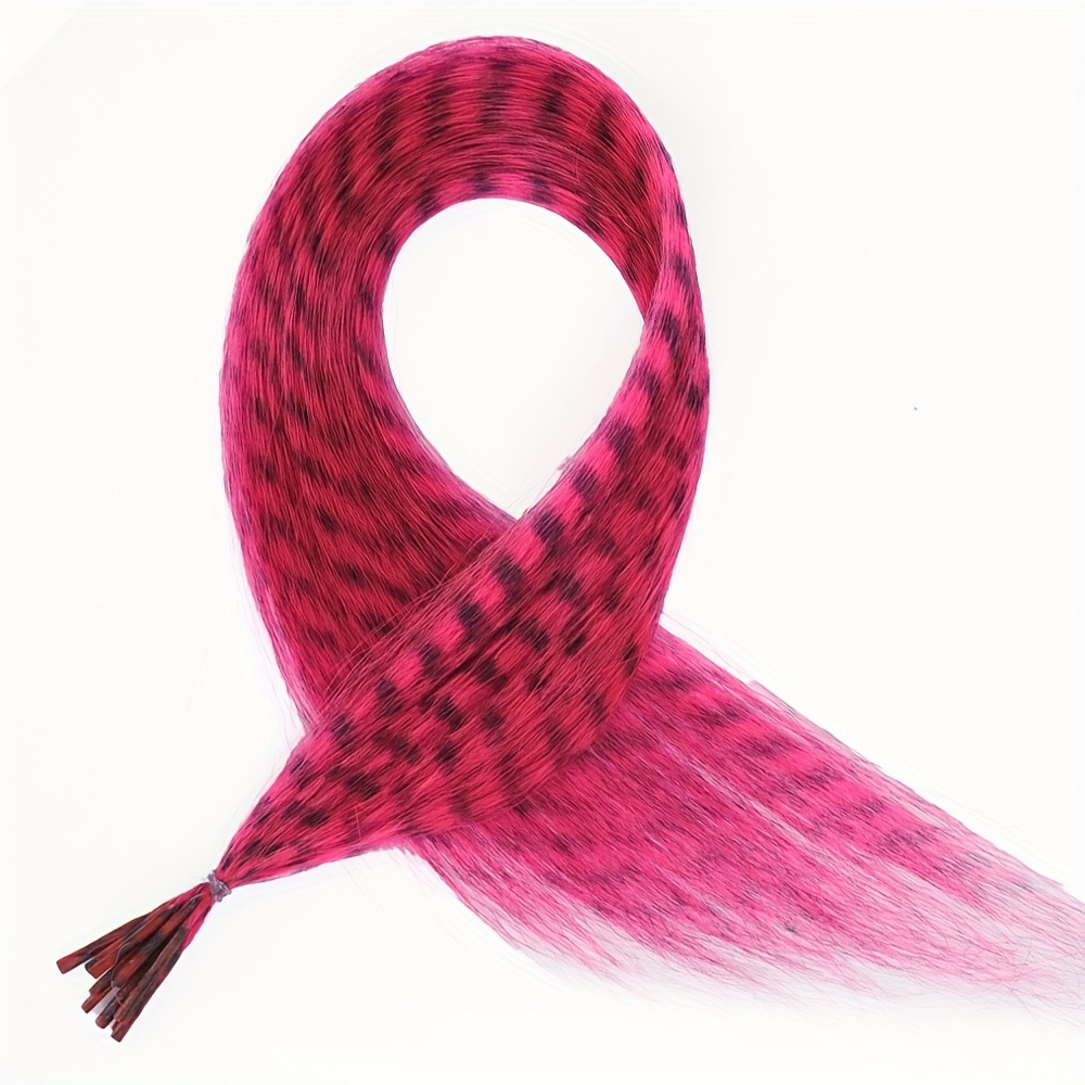 Paquete de 10 horquillas para el cabello color rojo rosado.