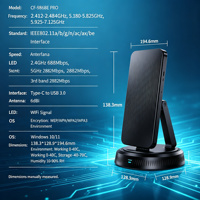 Adaptateur Réseau Sans Fil Tri-Bande WiFi7 COMFAST CF-986BE PRO 6500M Sans Pilote pour Connectivité Longue Portée