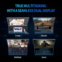 Ordinateur Portable Professionnel Gamer Double Écran IPS 16 Pouces avec Écran Tactile 14 Pouces Intel I9