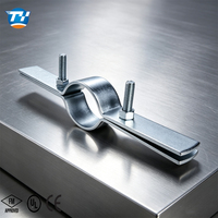 UTTERLY UTT50 FM pour collier de serrage de plancher homologué avec finition zinc OEM, collier de serrage à ailettes en acier au carbone pour bâtiment multi-étages, plomberie