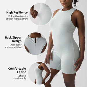 Sk1324 donne nude si sentono rapidamente traspirante aderente tuta Fitness Yoga da <span class=keywords><strong>donna</strong></span> che corre da allenamento Pilates indossano <span class=keywords><strong>body</strong></span> di <span class=keywords><strong>cotone</strong></span> - Product Image 6