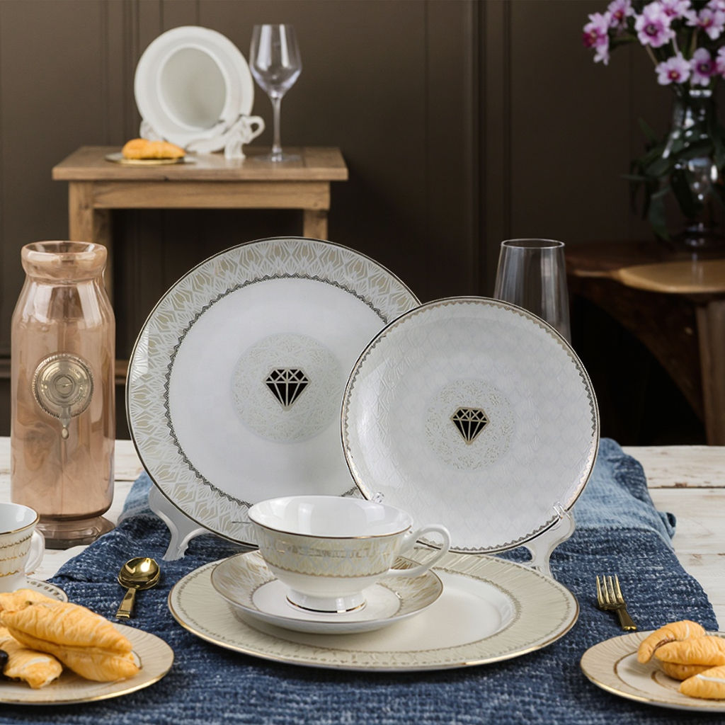 Shop for 20 Pcs Dinner Sets Elegant Porcelain Melamine