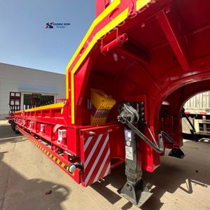 รถเทรลเลอร์โลว์บอย4เพลาขายรุ่น <span class=keywords><strong>rgn</strong></span> และคอห่านสำหรับงานหนักสำหรับการขนส่งทั่วโลก - Product Image 3
