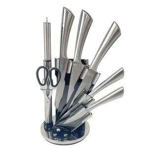 Juego <span class=keywords><strong>de</strong></span> <span class=keywords><strong>cuchillos</strong></span> <span class=keywords><strong>de</strong></span> chef <span class=keywords><strong>de</strong></span> acero <span class=keywords><strong>de</strong></span> Damasco <span class=keywords><strong>de</strong></span> 9 piezas al por mayor con soporte acrílico ABS juego <span class=keywords><strong>de</strong></span> <span class=keywords><strong>cuchillos</strong></span> <span class=keywords><strong>de</strong></span> cocina desechables rosas - Product Image 5