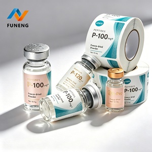 Etiquetas Personalizadas para Viales de Péptidos, Etiquetas Impermeables para Viales de 3 ml, Etiquetas Refrigeradas para Viales de Péptidos, Etiquetas Adhesivas con Logotipo, Adhesivos Personalizados - Product Image 3