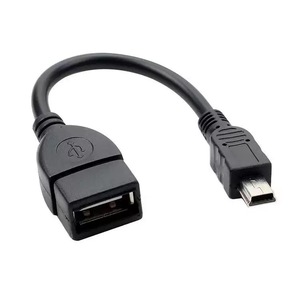 Кабель USB 2.0 OTG с разъемом A (женский) на Mini B (мужской) с левым угловым разъемом 90 градусов, 5-контактный - Product Image 5