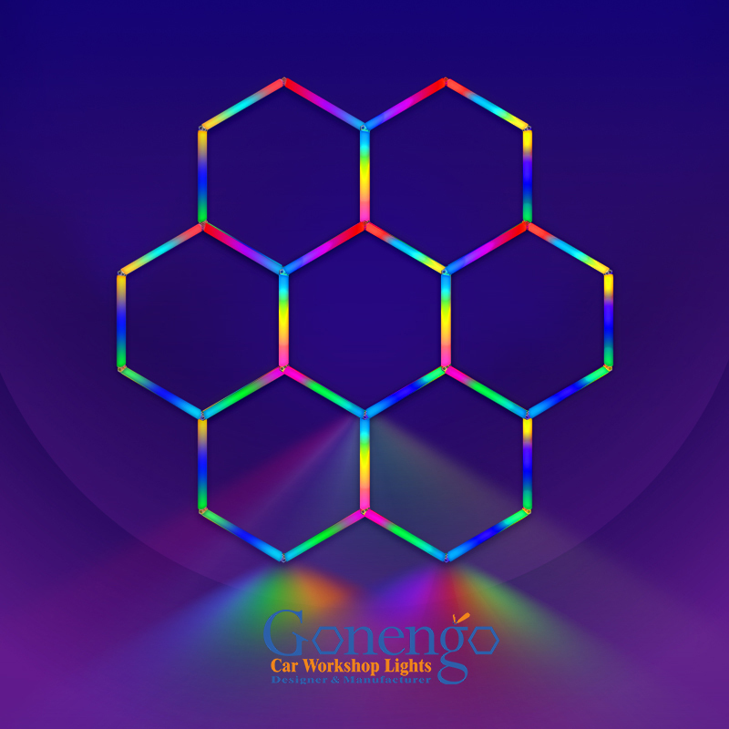 Popular Hexagonal RGB LED Working Light for Hotel Room Decorative Atmosphere Lighting