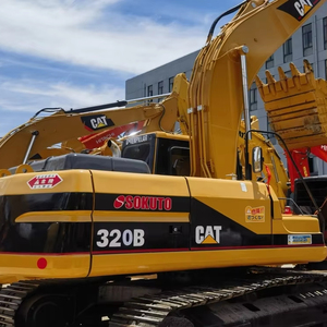 Excavatrice utilisée 320B de griffe de Caterpillar CAT 320B d'occasion de pelle de voie moyenne originale de 20 tonnes - Product Image 1
